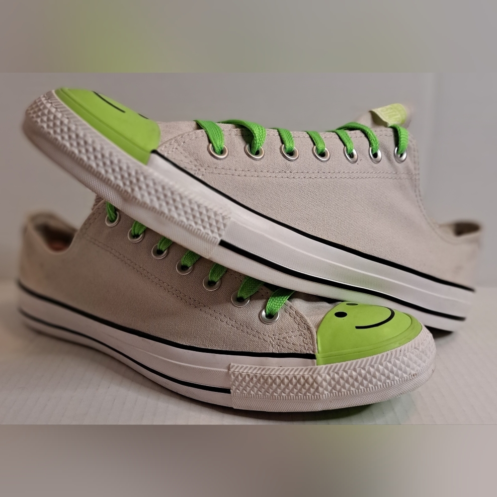 Converse Kids Sneakers with Lime Green Highlights